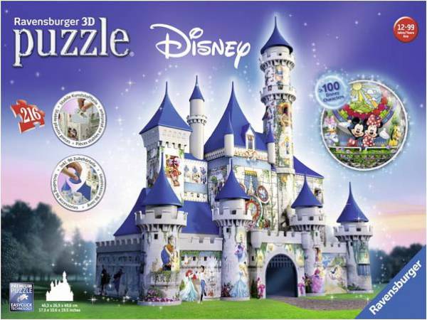 Puzzle 3D Castillo disney