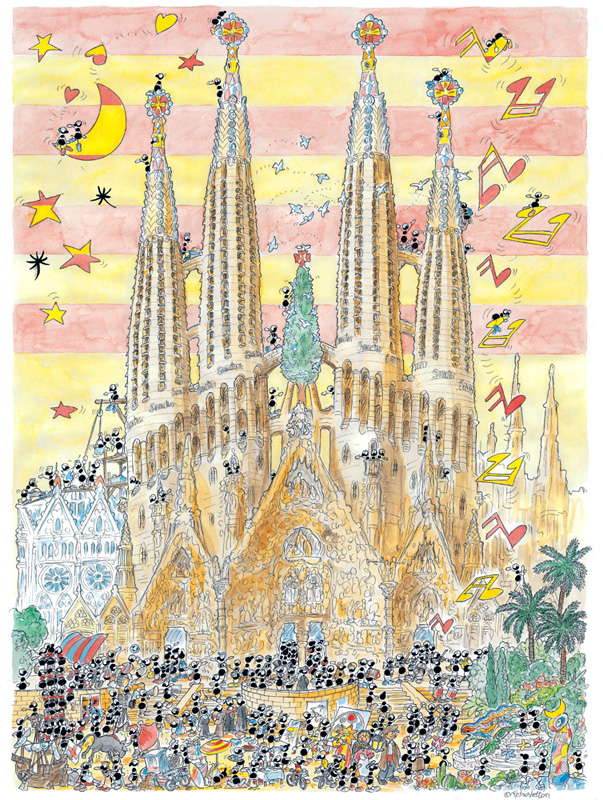 Fabio Vettori-hormigas pentagrama Sagrada Familia