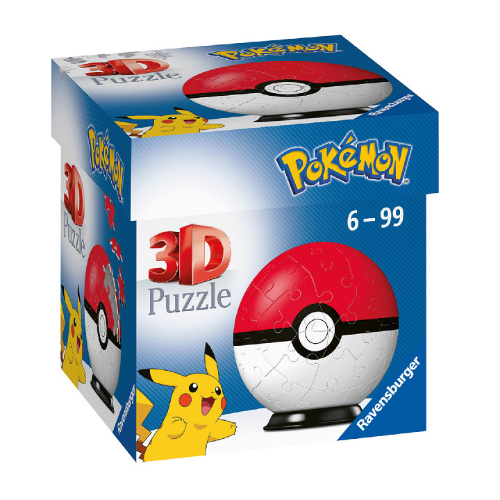 Puzzle RAVENSBURGER: Puzzle de 54 piezas 3D Bola roja Pokemón ( Ref: 111256 ) en