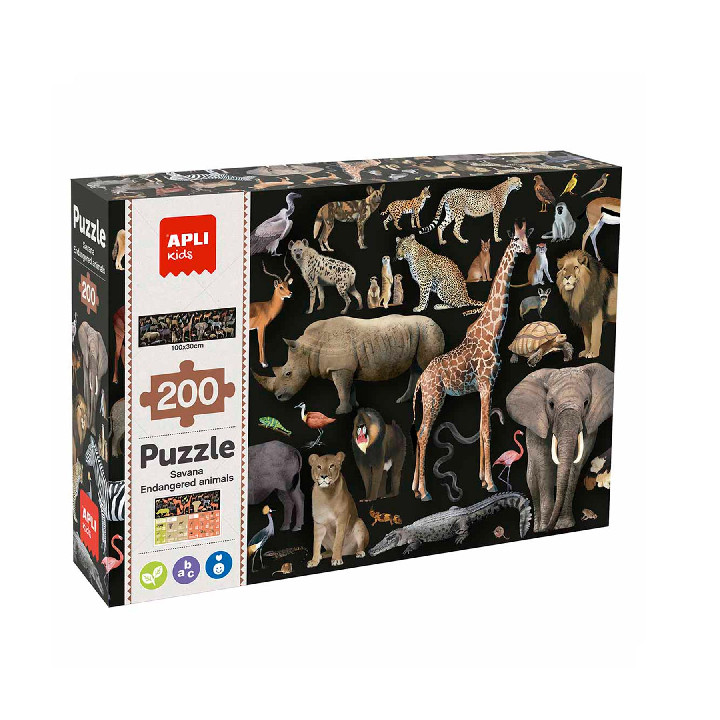 Animales amenazados sabana ( Ref:  19697 )
