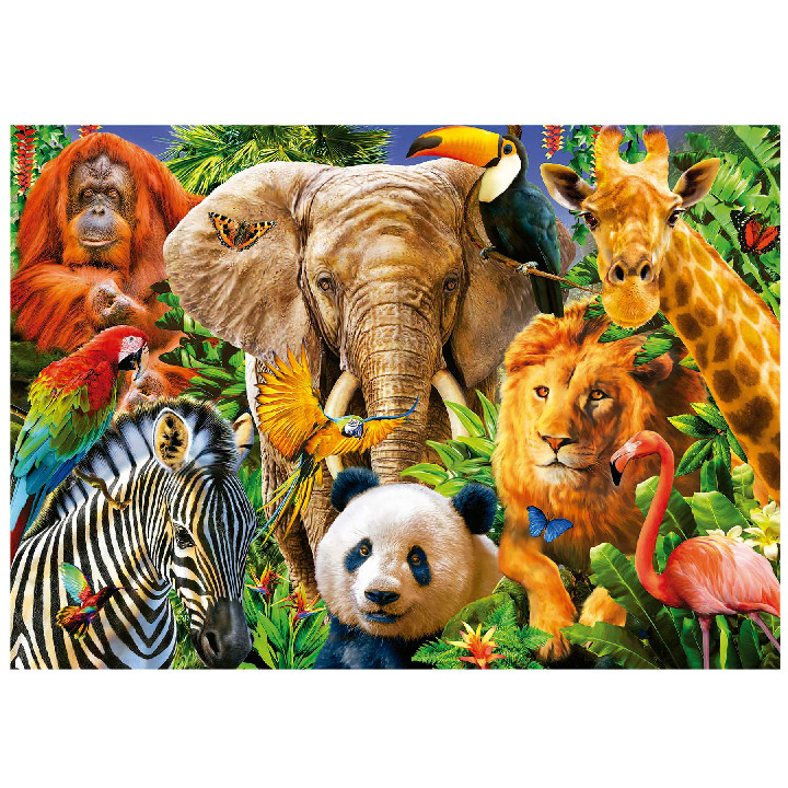 Collage de animales salvajes