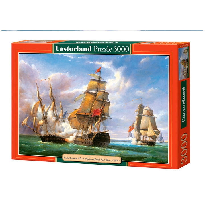 Batalla naval franceses contra ingleses ( Ref:  300037 )