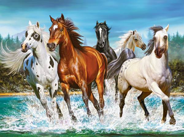puzzle caballos