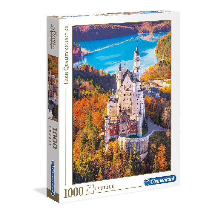 PUZZLE 1000P CASTILLO DE NEUSCHWANSTEIN DESDE EL AIRE - Din Y Don