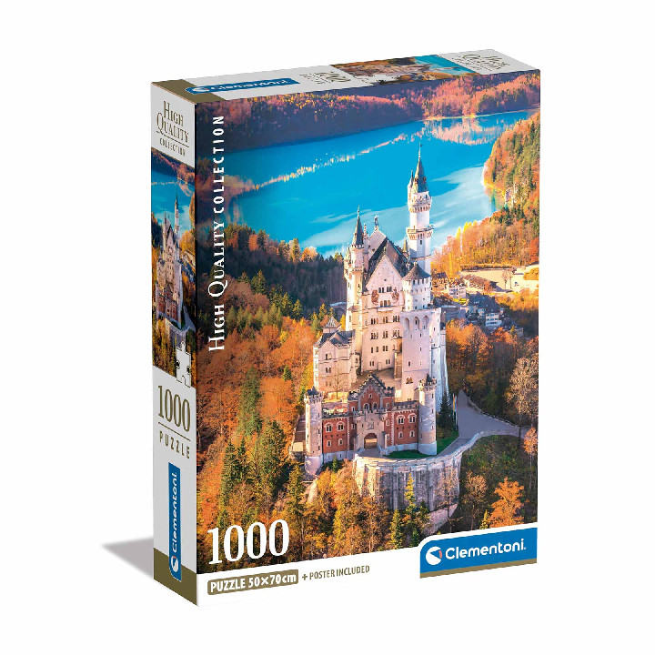 PUZZLE 1000P CASTILLO DE NEUSCHWANSTEIN DESDE EL AIRE - Din Y Don