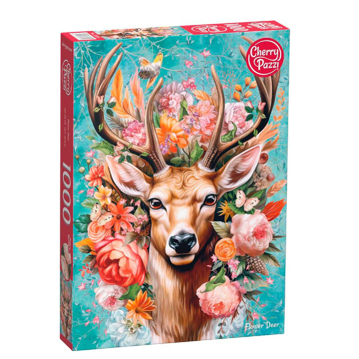 Ciervo con flores ( Ref:  1630752 )