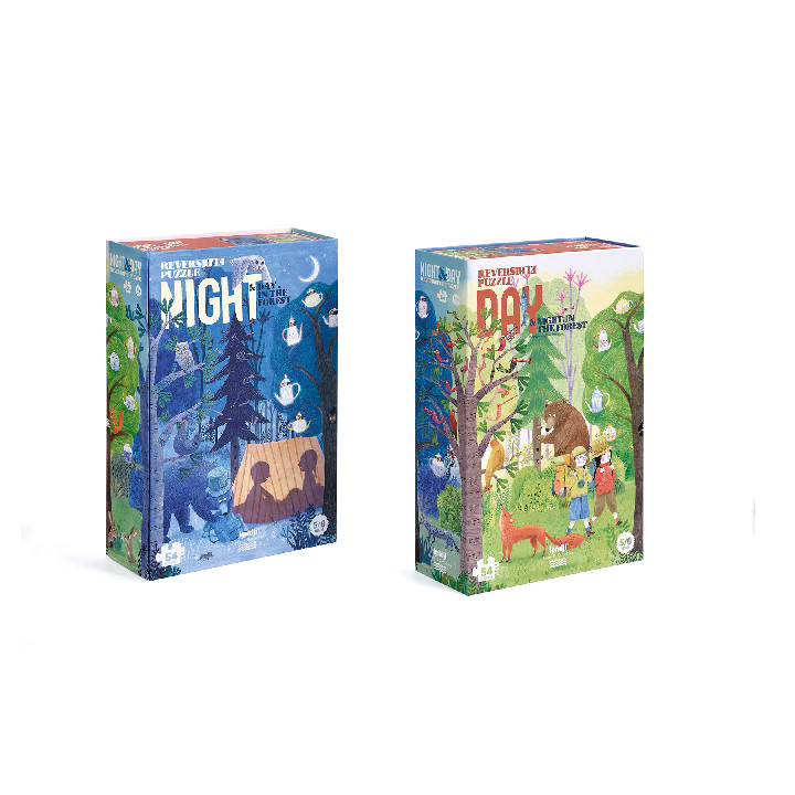 dia y noche en bosque reversible ( Ref:  PZ367U )
