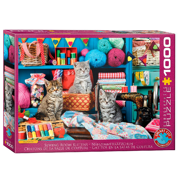 Gatitos en la sala de costura ( Ref:  6000-6020 )