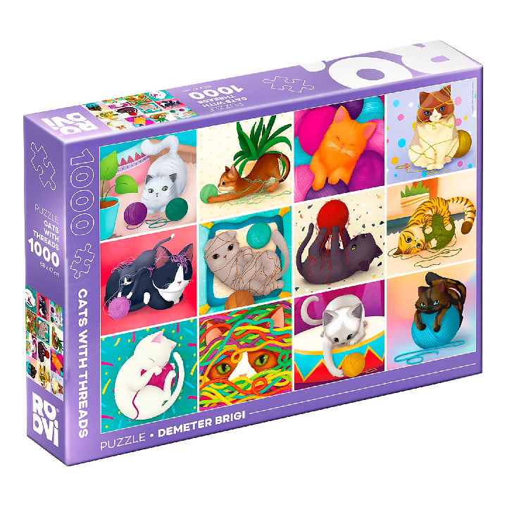 Gatos con hilos ( Ref:  79459-02 )