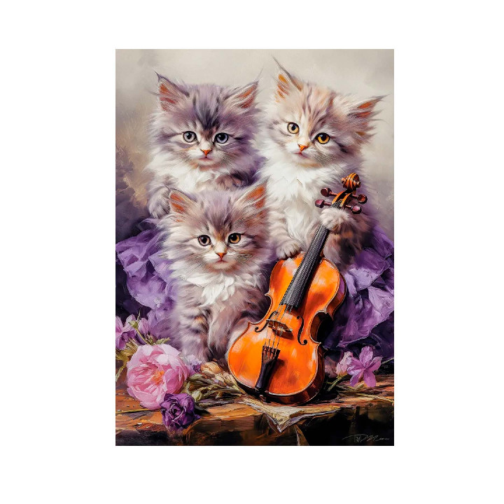 Gatos y violín