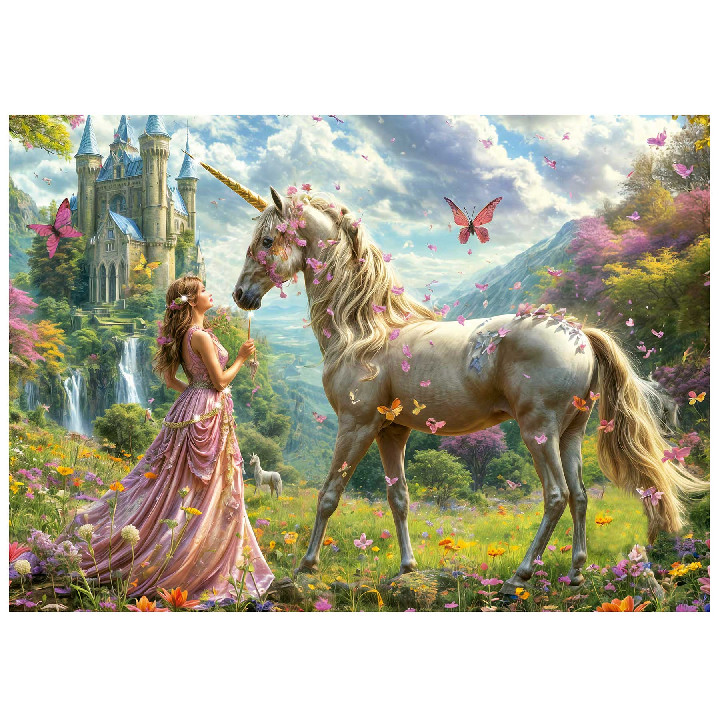 Hada unicornios y mariposas