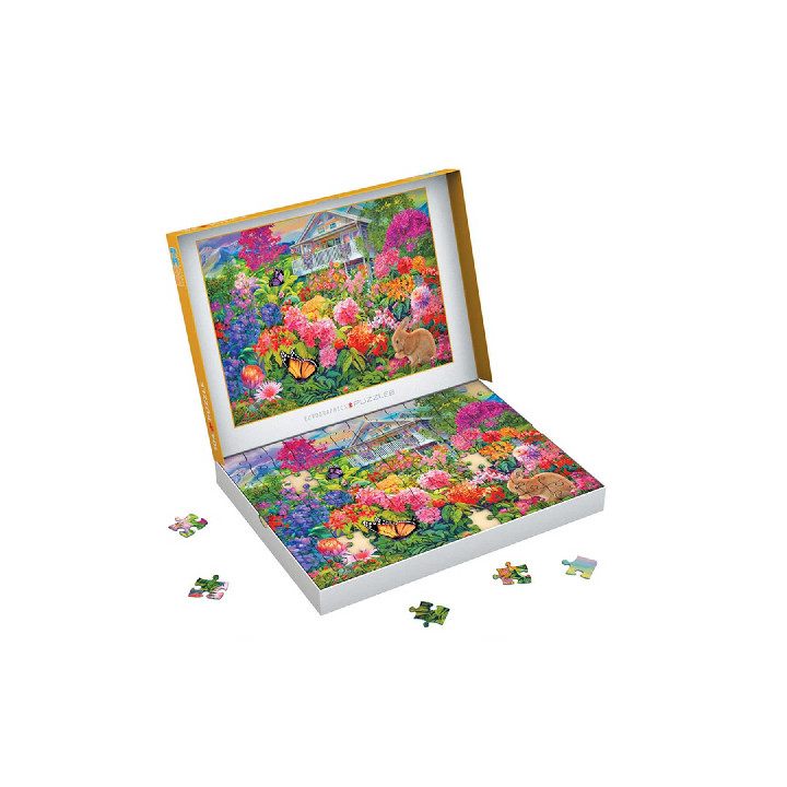 Casa con flores