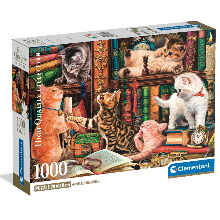 Libreria con curiosos gatos ( Ref:  37107 )