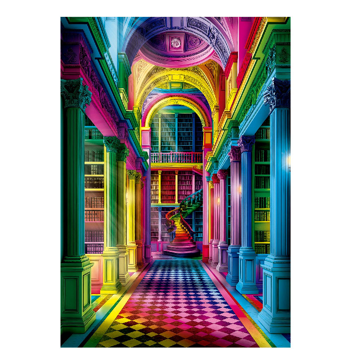 Palacio con libros