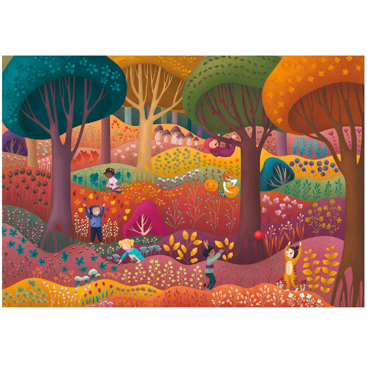 Bosque mágico en otoño