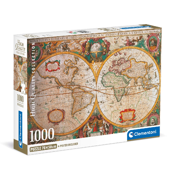 Puzzle Mapa Puzzle CLEMENTONI: Puzzle de 1000 piezas Mapa Antiguo ( Ref: 39706 ) en ...