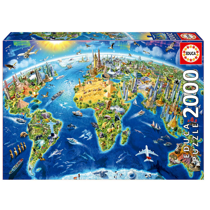 Mapa mundo monumentos ( Ref:  17129 )
