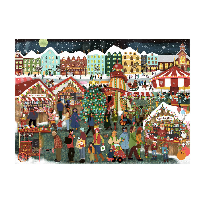 Puzzle RAVENSBURGER: Puzzle de 1000 piezas Mercados de navidad ( Ref ...