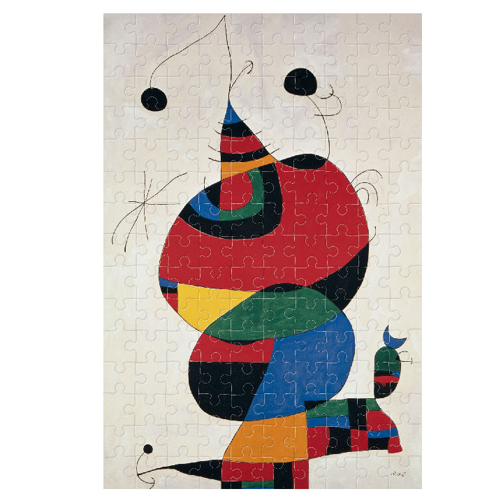 Mujer, pajaro, estrella