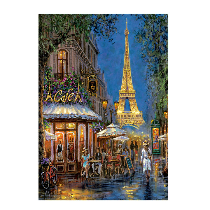 Noche en Paris con la Torre Effiel