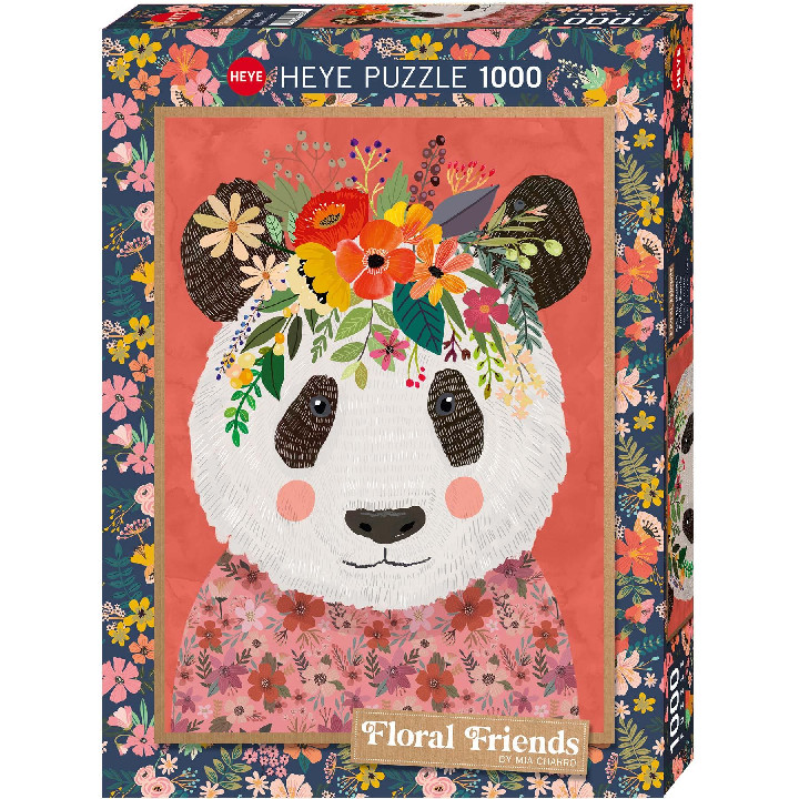 Oso panda con flores ( Ref:  0000029954 )
