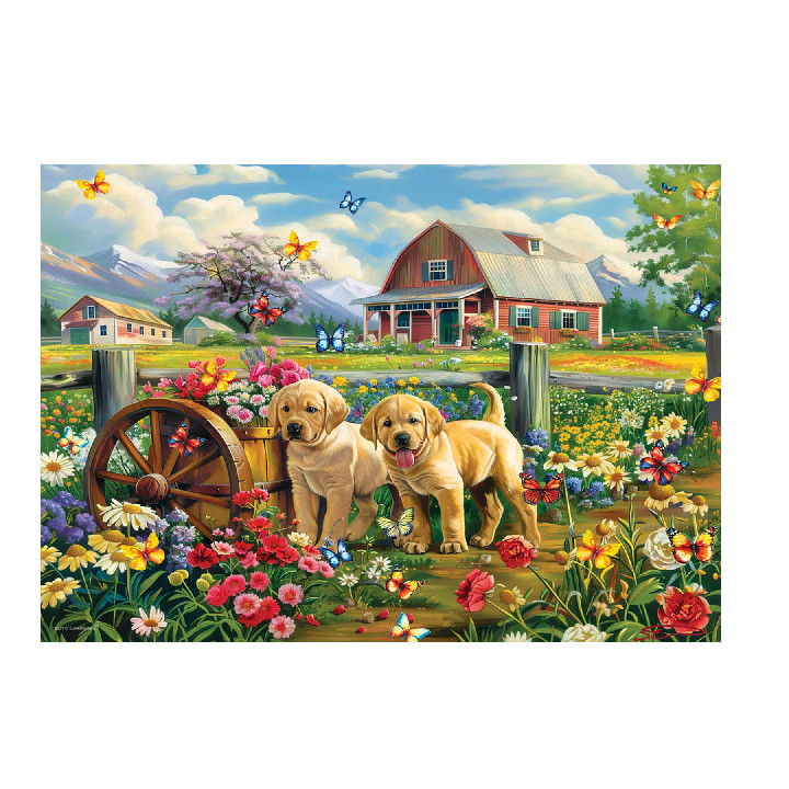 Perro en la granja