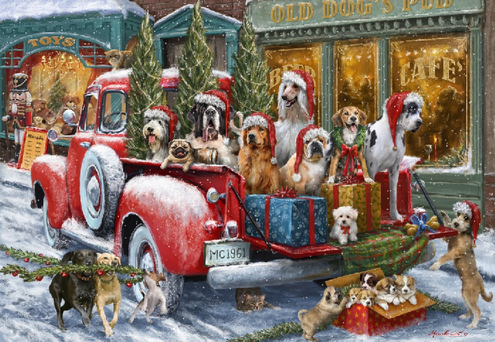 Perros navideños