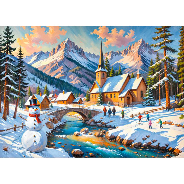 Pueblo nevado