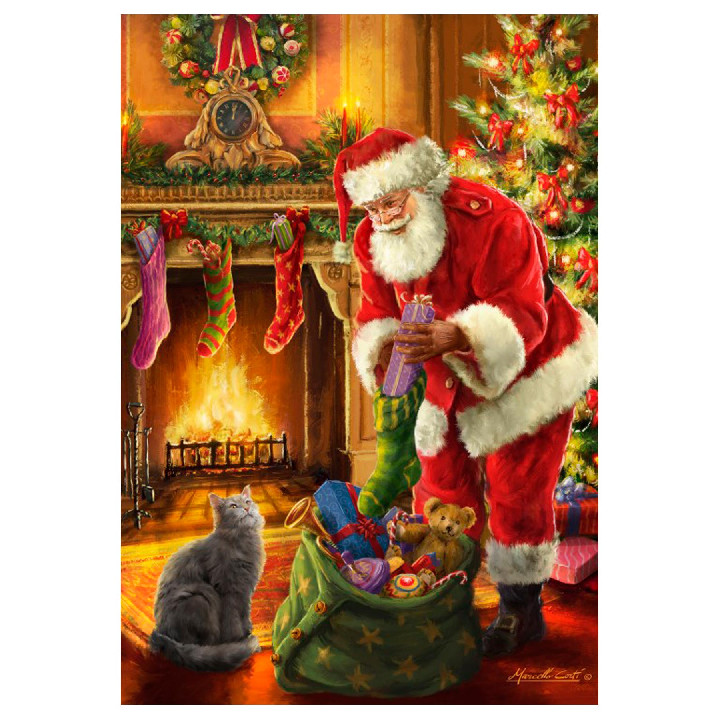 Santa Claus llegando