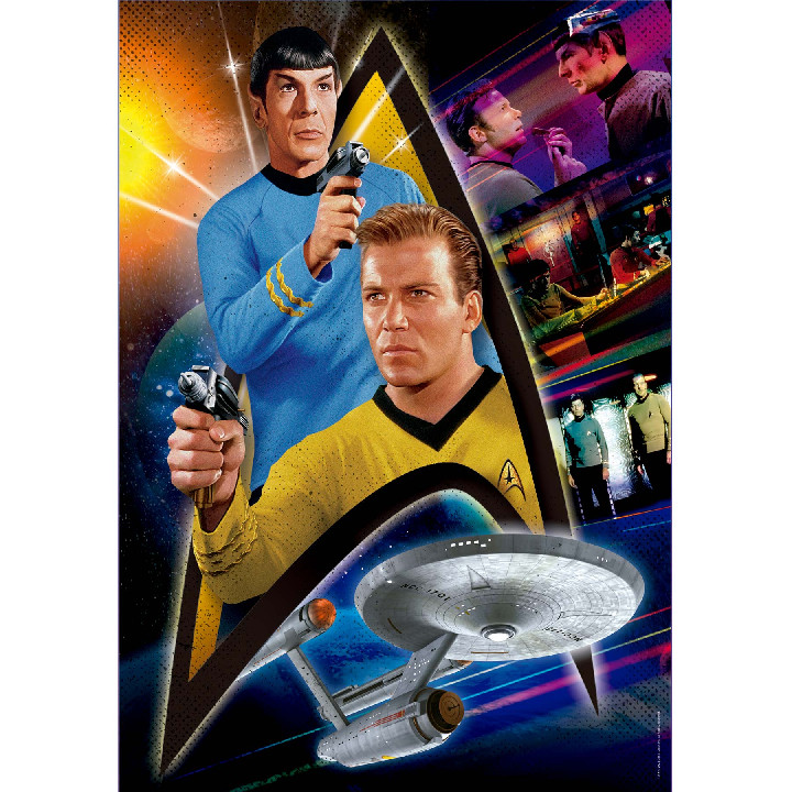 Star Trek el capitan Kirk y el Sr Spock*