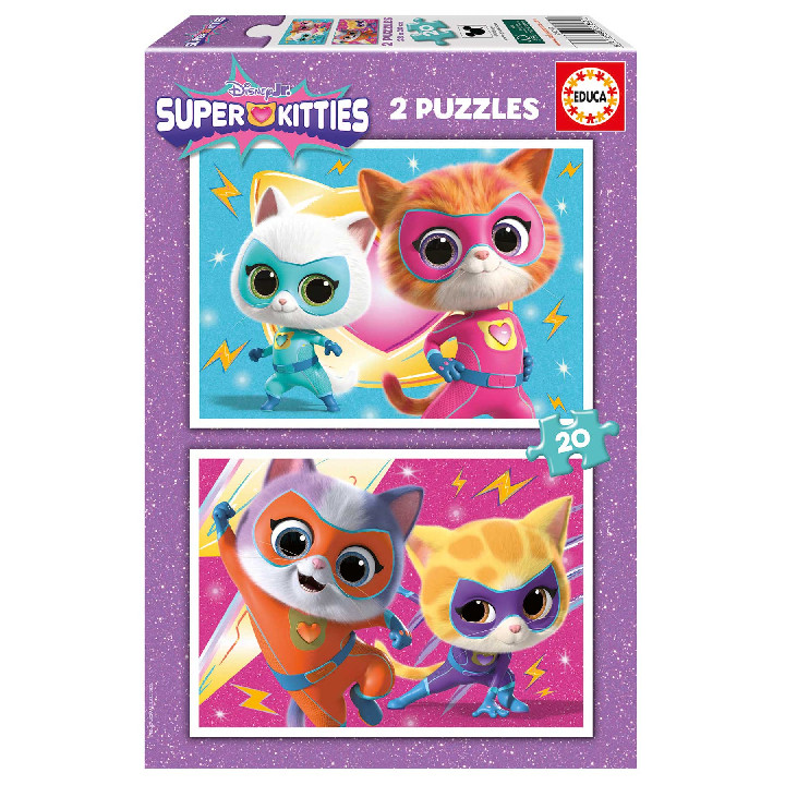 Super gatitos 2x20 piezas ( Ref:  20340 )