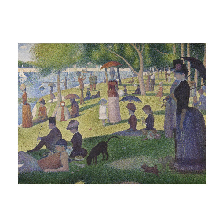 Tarde de domingo isla de la gran Jatte Seurat