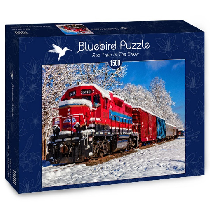 Tren rojo en la nieve ( Ref:  70282 )