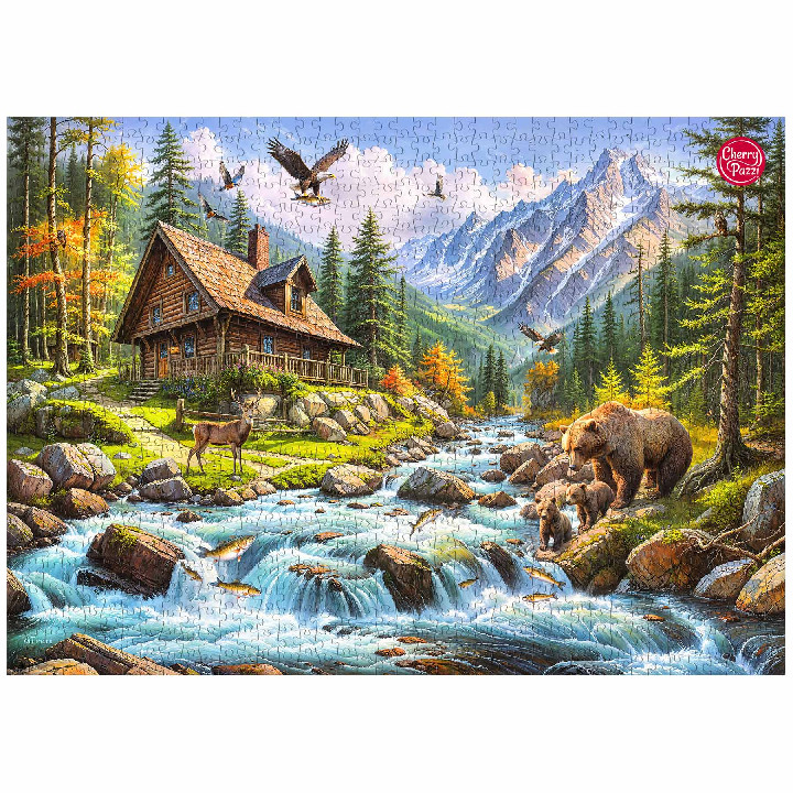 Valle con rio para pescar