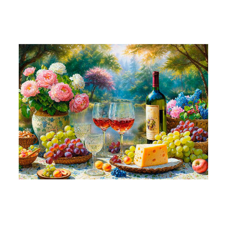 Vino y uvas