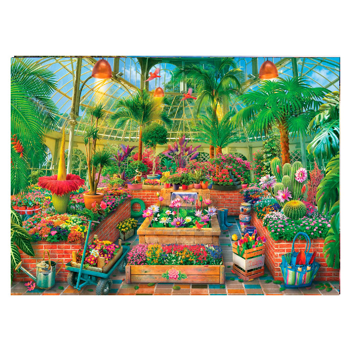 Vivero de flores y cactus