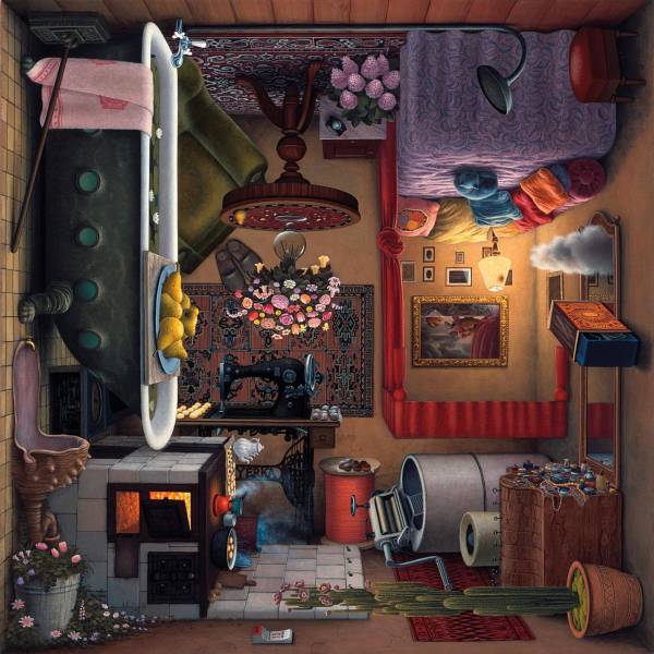 Puzzle Budoir de Jacek Yerka – 1000 piezas- Marca Schmidt