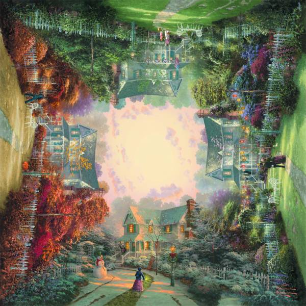 Puzzle Jardín victoriano de Thomas Kinkade – 1000 piezas- Marca Schmidt