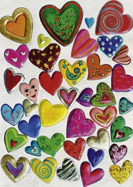 Puzzle mix de corazones